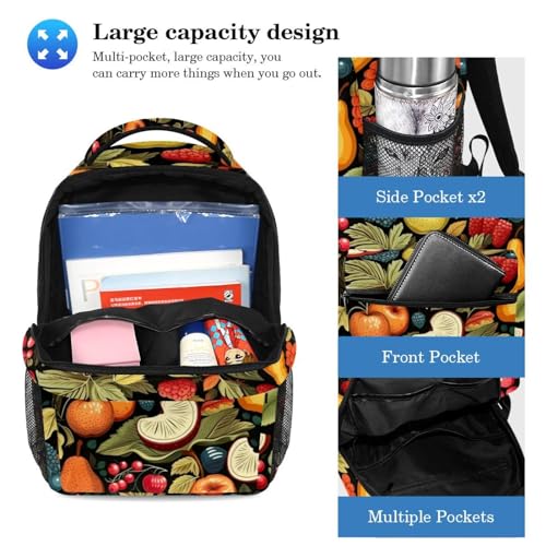 Sac à dos de Thanksgiving ergonomique avec trousse multicolore