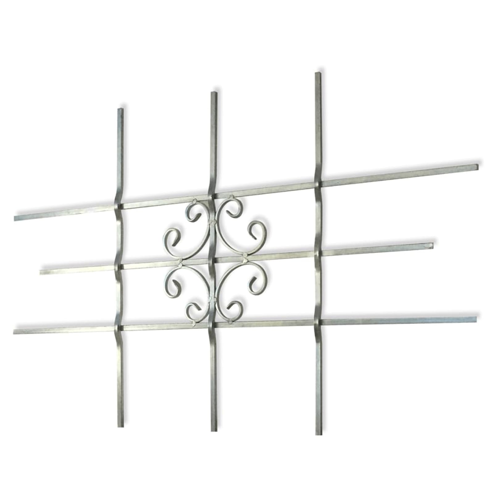Homgoday Rejilla de Seguridad para la Ventana 69 x 114 cm Barra de Seguridad Ajustable para Ventana Reja Barreras Puerta Entrada Protector Propiedad