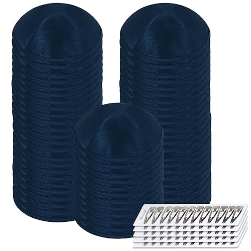 Image of Zion Judaica Deluxe Raw Silk Kippot Bulk Packs or Single Kippah Includes Free Clips