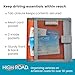 High Road Car Registration and Insurance Card Holder for Sun Visor, Glove Box or Console with 2 Clear Hidden Car Document Pockets