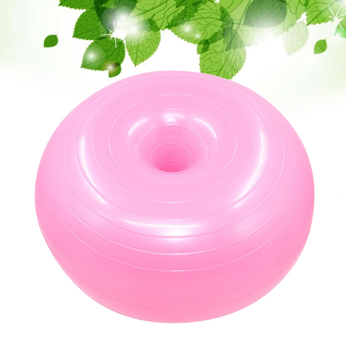 FOMIYES Donut Förmiger Gymnastikball 50cm aus Robustem PVC rutschfest für Yoga und Physiotherapie Inklusive Luftpumpe für Effektives Balance und Krafttraining
