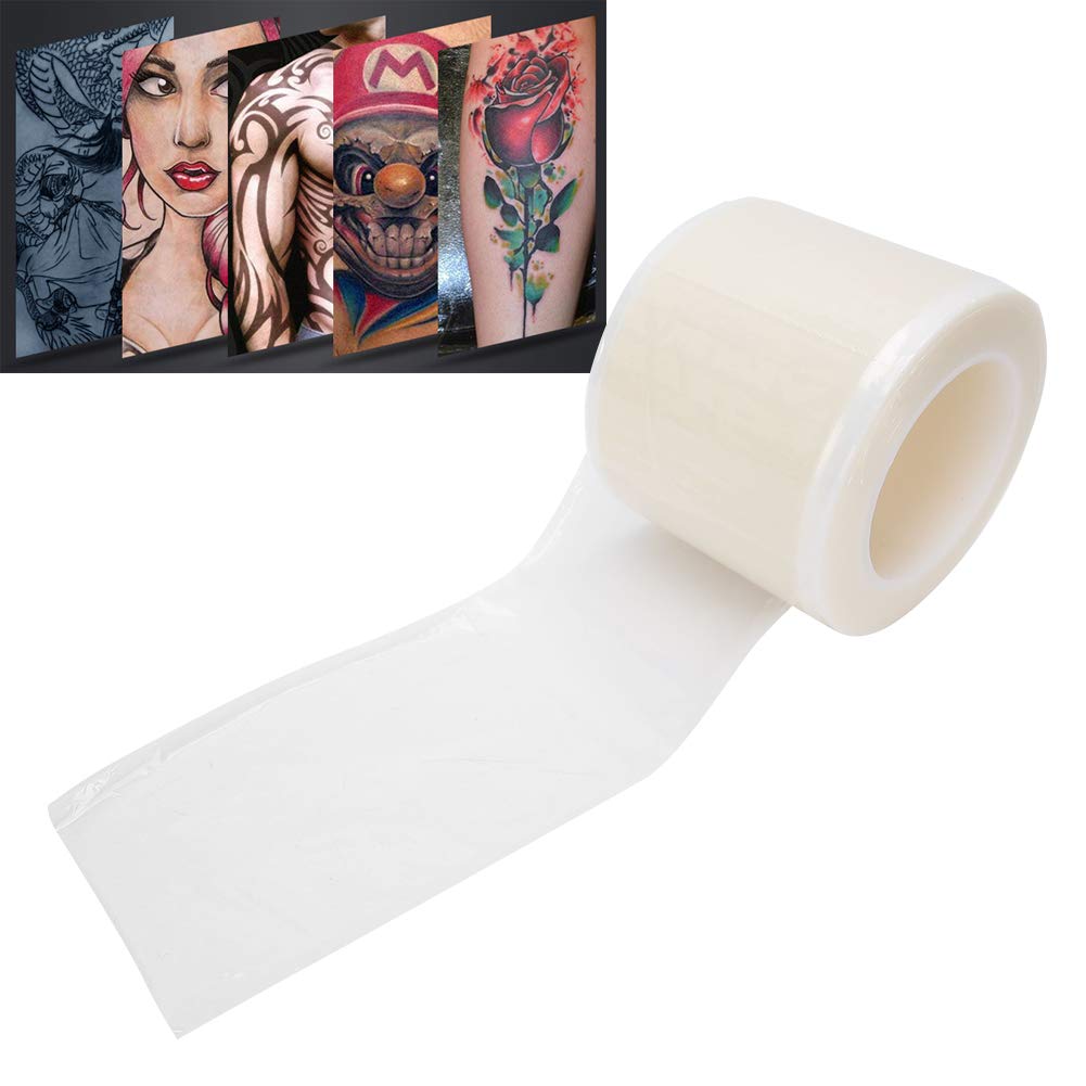 Film barrière, film protecteur de tatouage, instruments sanitaires 1200 feuilles/rouleau de protection anti-buée pour l'équipement de protection(Colorless and transparent)
