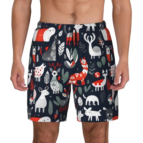 Pantalones cortos de natación estampados transpirables para surf