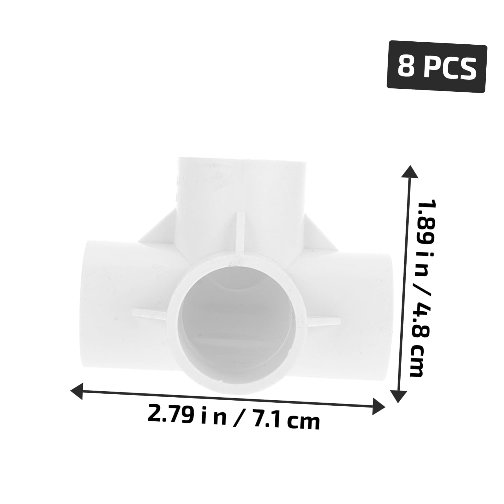 Hemoton 8pcs PVC Elbow Fitting 90-Degree Water Pipe Connector for PVC Structures