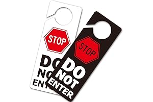 Funny Stop Do Not Enter Door Hanger Sign: Keep Privacy with Humor