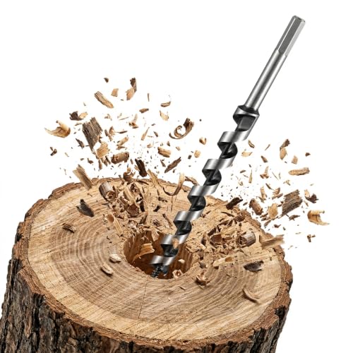 SOMADA 1/2 in x 12 in Auger Drill Bit, Hex Shank...