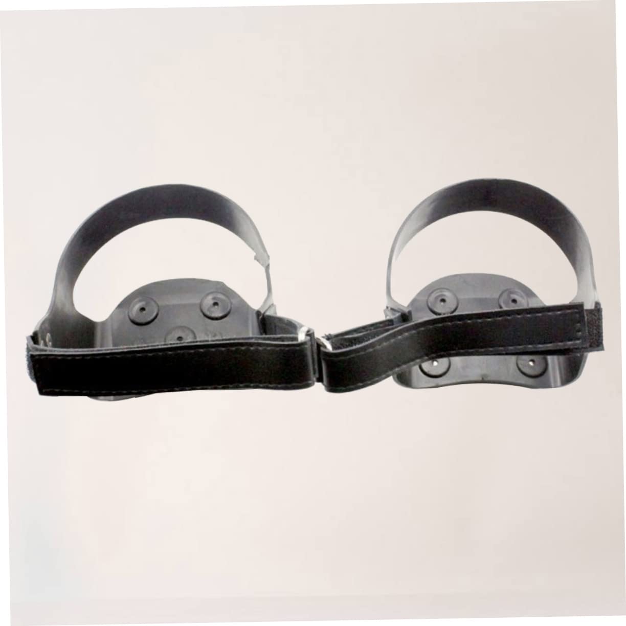 UKCOCO 1paia Ramponcini Da Ghiaccio in Silicone Denti Leggeri Con Striscia Riflettente Per Scarpe Antiscivolo Per Escursionismo Arrampicata e Corsa Su Neve e Ghiaccio