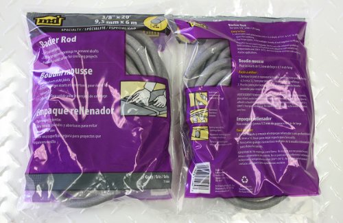 Image of M-D Building Products Backer Rod, 3 /8-by-20 Feet | Gray | Pack of 2 | For Gaps and Joints