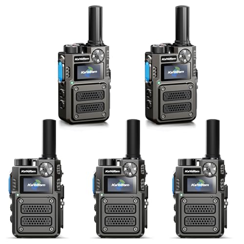 Image of (Heavy Duty) Lifetime Free Unlimited Range Long Range Walkie Talkies for Adults Rapid 4G LTE PoC Two Way Radios Long Distance with Nationwide Range for Team Management,Truck Fleet(5-Pack)