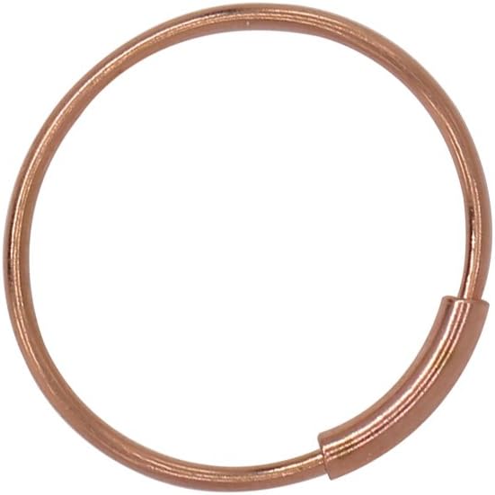 DOOMUUT Septum Ring,316L Steel Seamless Continuous Nose Hoop Rings Lip Ear Piercing 4 Colors 20 Gauge 8MM,10MM