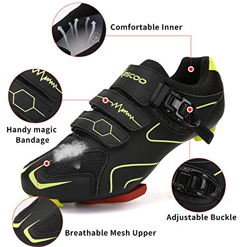 Image of Unisex Cycling Shoes Compatible with pelaton Indoor Road Bike Riding Shoes for Men and Women Delta Cleats Clip Outdoor Pedal