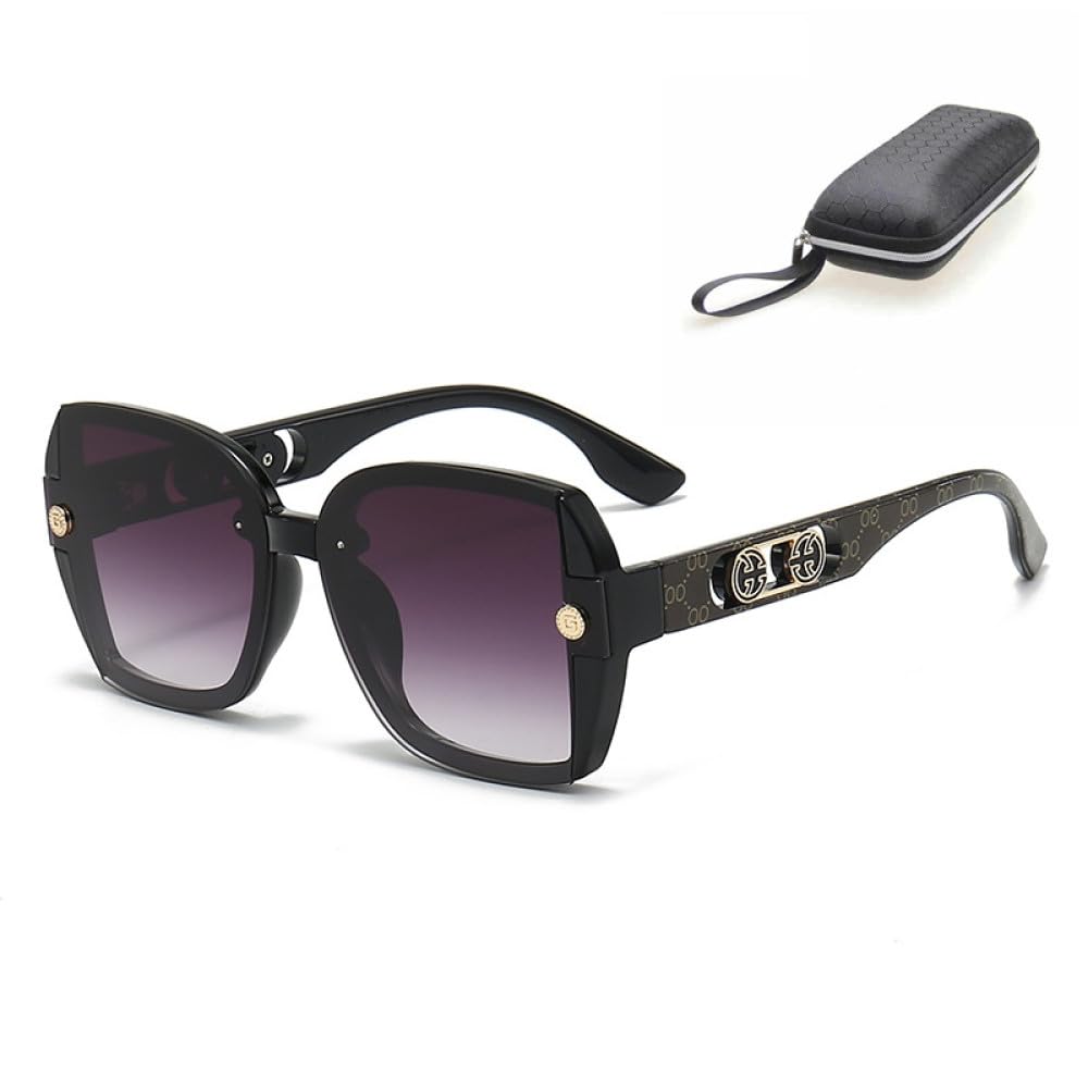 Gafas de sol cuadradas Hombres Mujeres Gafas de sol de viaje Retro UV400 Gafas de sol de moda Gafas de sol unisex