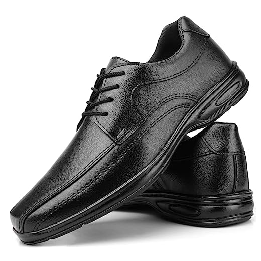 Sapato Oxford Social Masculino Casual Preto Com Palmilha Anatomica (44)