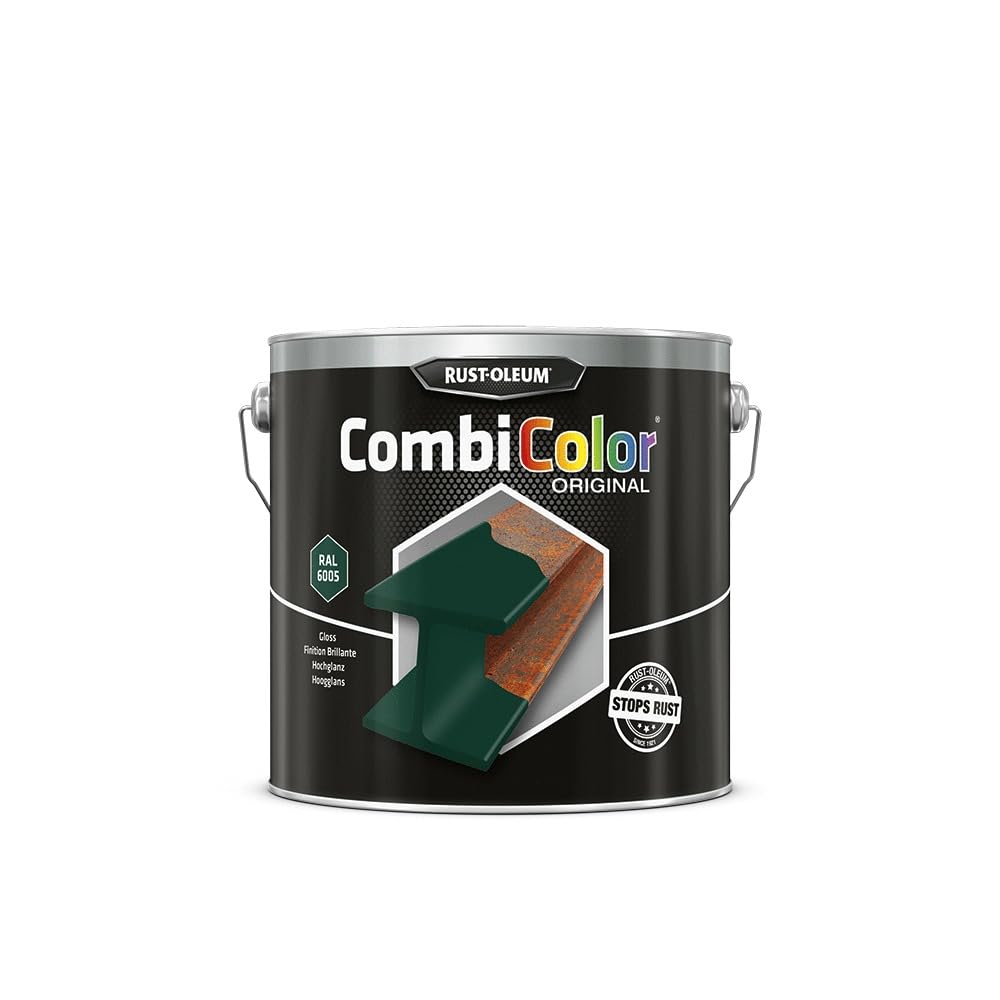 RUST-OLEUM 7337.2.5 Combicolor Original, Superior Metal Protection, Direct To Rust, Moss green-RAL 6005