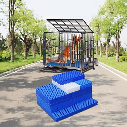 Bastidores de almacenamiento de palés de plástico de alta resistencia, capacidad de 1100 libras, impermeables y transpirables, paletas de suelo empalmables para talleres, garajes y mercados y solución