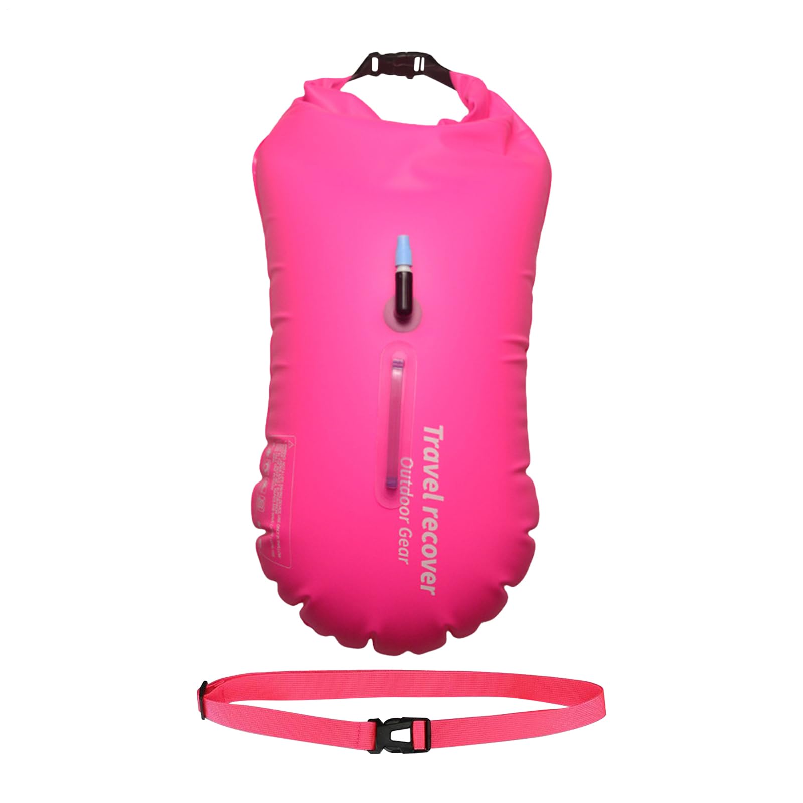 ZHUMCCY Swim Buoy,Swim Safety Float and Drybag for Open Water | Large Visible Float, Inflatable Pool Buoy with Adjustable Waist Belt for Adults Open Water Safe Training and Racing