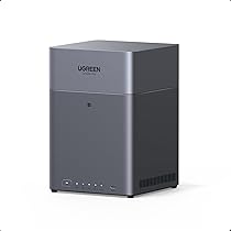 UGREEN NASync DH4300 Plus, NAS Desktop a 4 Bay, Porta LAN 2,5 GbE, SoC RK3588C, 8 GB di RAM, Connessione NFC One-Touch, Album Familiare, Bambino AI, Cloud Personale per Casa, Ufficio (Senza Dischi)