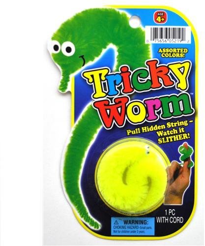 Image showcasing Tricky Worm Slithers with Hidden String Assorted - Case Pack 24 SKU ...