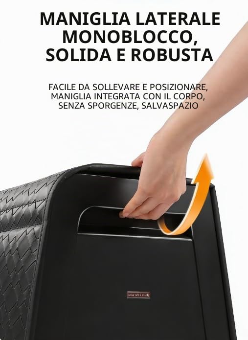 Organizer per bagagliaio, contenitore con coperchio, vano portaoggetti per auto, pieghevole, coperchio magnetico, impermeabile, adatto per autovetture, SUV, autocarri, nero