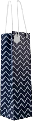 Miniatura 3 de Prime Product Essentials Juego de 12 bolsas de regalo de vino (4 pulgadas x  4 pulgadas x  14 pulgadas), construcción duradera, diseños elegantes