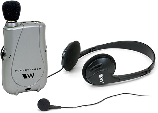 Williams Sound Pocketalker Ultra Hearing Amplifier | Easy-to-Use Hearing Amplifier for Seniors | Amplified Sound Assistive Listening Device with Headphones for Elderly | Hearing Assist Earbuds