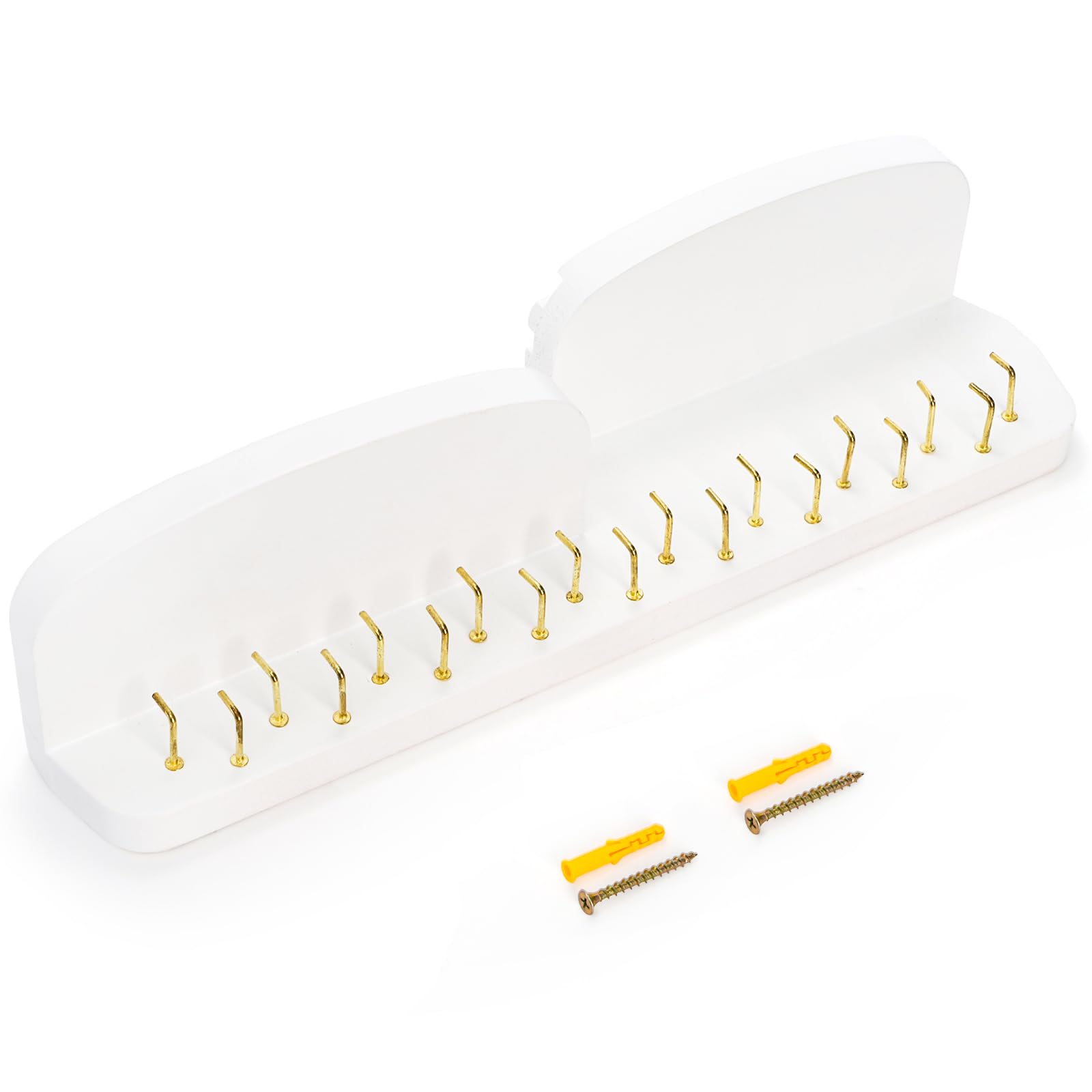 Medal Hanger Display And Trophy Shelf With Hooks
