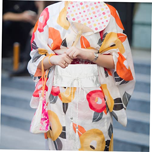 Homoyoyo Japanese Silk Floral Embroidered Obi Sash for Kimono & Yukata - Elegant Traditional Accessory4