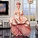 Barbie A Tribute to Fashion Doll – 18th Century-Inspired Collectible with Floral Jacquard Gown, Pink Papillote Curls, and Accessories – Gold Label