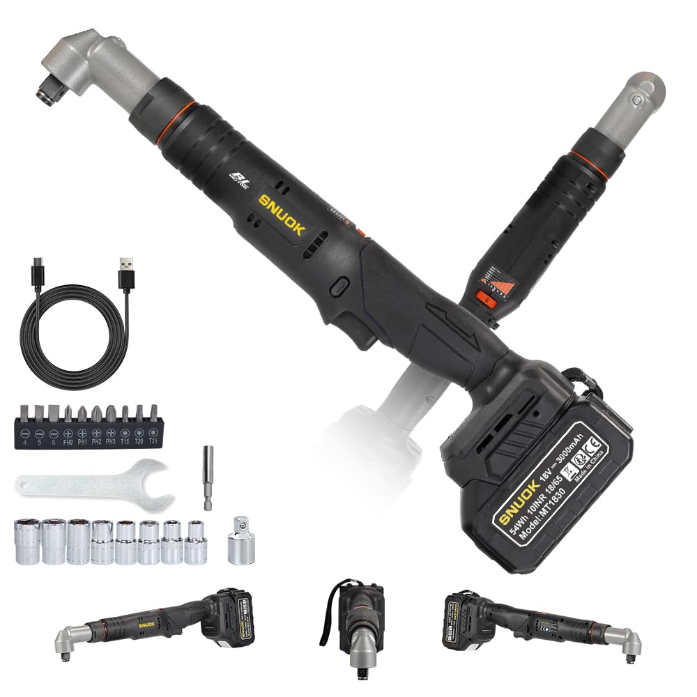 Avvitatore a percussione a batteria senza spazzole, 18 V, ad angolo retto, 160 Nm