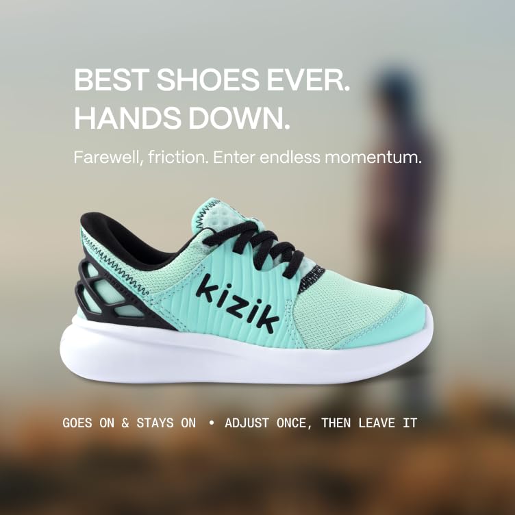 Kizik Kids Comfortable Breathable Knit Slip On Sneakers, Hands Free Shoes | Walking Shoes, Stylish, Orthopedic for Athleisure2