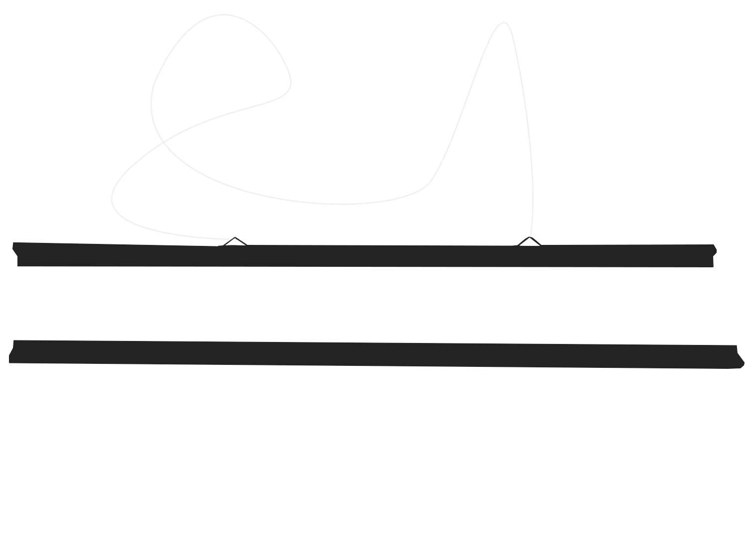 Poster Hanger Black Strips + Clear Cord Snaps maps Drawings Poster Grippers A1 A2 A3 A4 (30CM) — image 1