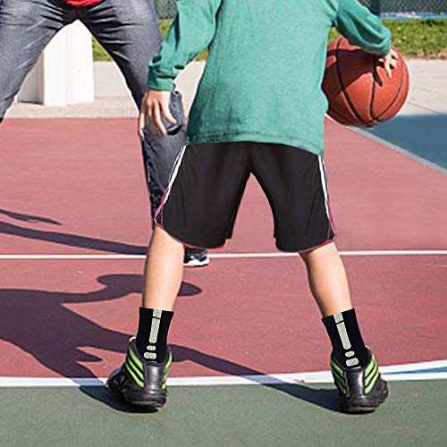 Jhm Kids Athletic Sport Sockcs Team Cushioned Basketball Soccer Crew Socks For Ages 4 To 16 #TOP3