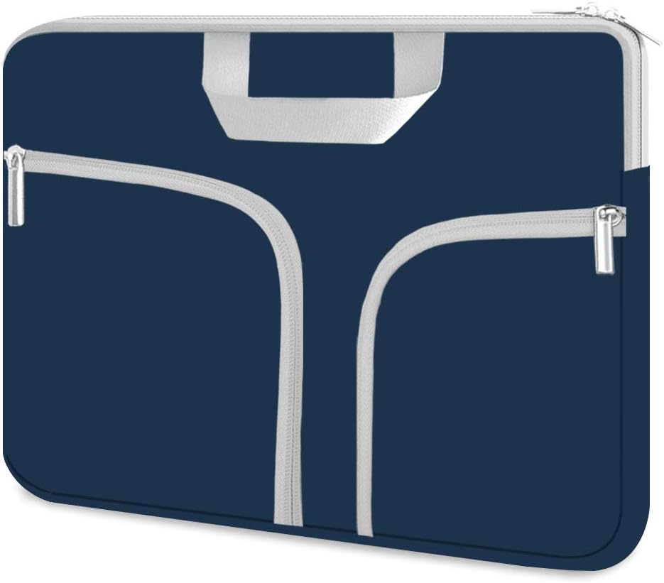 HESTECH Laptop case 14 inch,Chromebook Sleeve Cover,Neoprene Protective Carrying Bag for 14-15.6" HP Asus Acer Samsung Sony Dell XPS Surface Book 15/16 inch MacBook Pro Computer,Navy Blue