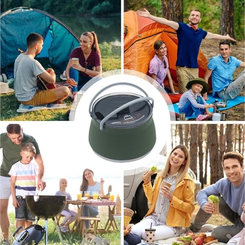 Bouilloire pliable en silicone pour économiser de l'espace en camping - 5