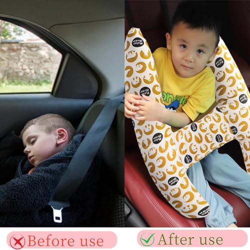 Almohada de viaje para niños con soporte de cuello para auto miniatura 2