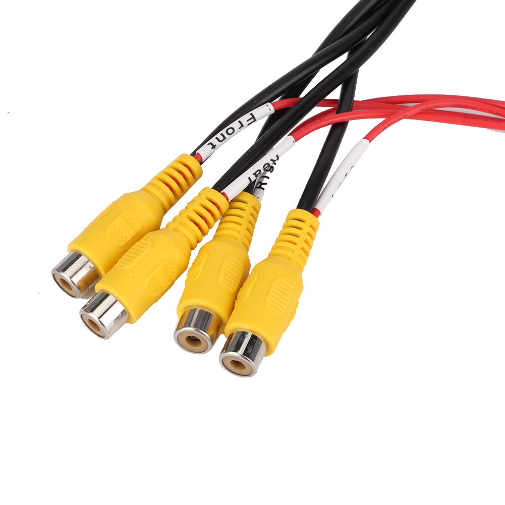 Dioche Video Switcher, Convertitore Video Switcher Intelligente per Auto 4 Ingresso 1 Uscita Switch Video Ricambi Auto