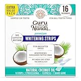 GuruNanda Teeth Whitening Strips - 16-Day Treatment with Non-Slip, Dry Strip Technology - Whitening Designed with Care for a Brighter Smile