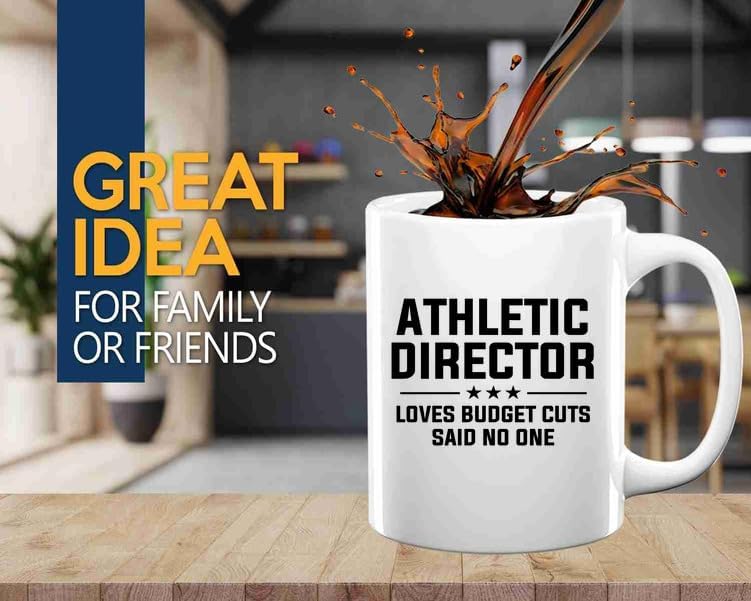 Athletic Director Coffee Mug 11oz White -Loves budget cuts - Sport lovers Athletic Director Healthy Gymnastics Pro Player Exercise Athlete image 2