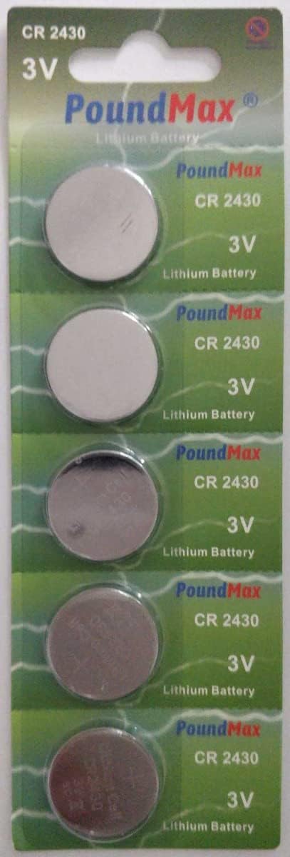 PoundMax 5 x 2430 CR2430 DL2430 3V Lithium Coin Cell Batteries