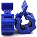 Hacuba Fitness 1 Inch Barbell Clamps - Quick Release Pair of Locking 1'' Diameter Standard Bar Weight Plates Collar Clips for Workout Weightlifting Fitness Training Bodybuilding (Blue)