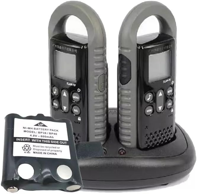 Replacement Battery Compatible with Uniden 2-Way Radio BP-38, BP-40, GMR, FRS, BT-537 (2 Pack)