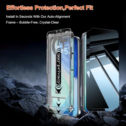 Image of OneFish 360 Privacy Screen Protector Compatible with 18 Pro Max ,2Pack