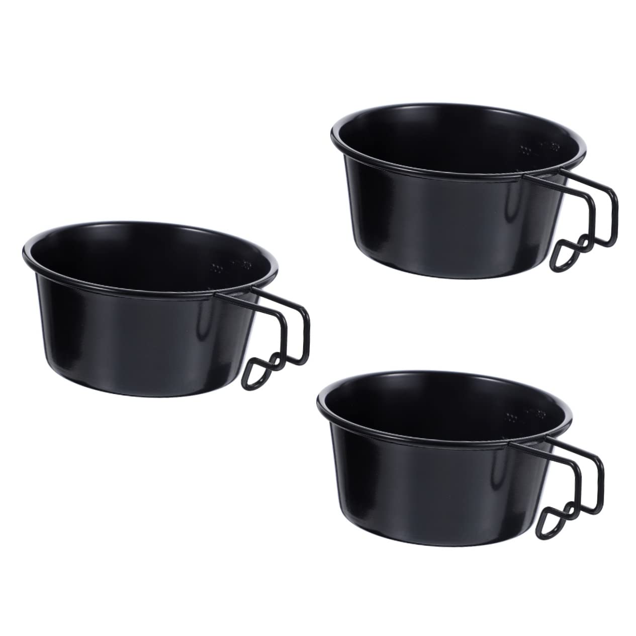 ifundom 3pcs Multi-use Stainless Steel Pot Handle Metal Bowls for Camping Outdoor