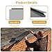 120 ft Gutter Leaf Guards (40 Pack) - Fits 4/5/6 Inch K Style Gutters - 6 Inch Black Coated Steel Mesh - Snap In Rain Gutter Screens - Micro Leaf Filter Covers Protection