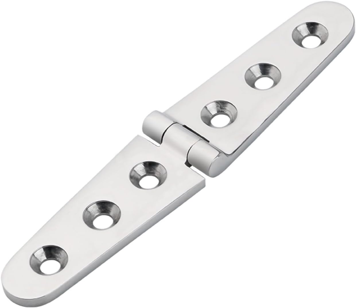 4pcs Stainless Steel 316 Door Strap Hinge with 6 Holes Mirror Polish Marine Boat Hardware Casting Hinge 30x152mm