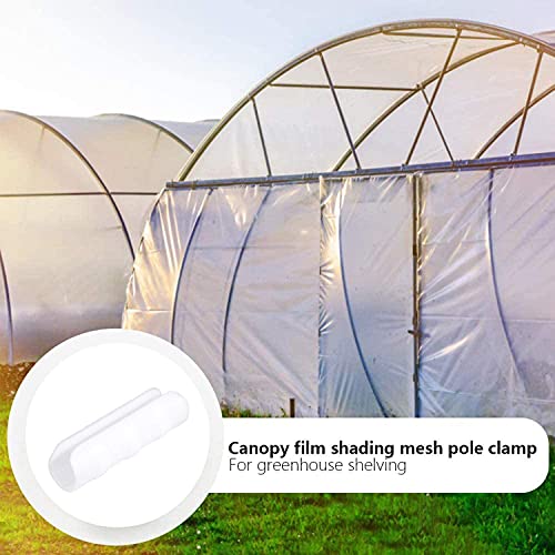 ANCLLO 20 Stück Durchmesser 20 mm Gewächshaus Rahmen Rohr Tube Rod Clip Pflanze Kunststoff Film Net Feste Rohrschellen Anschluss Garten Schatten Zubehör Werkzeuge