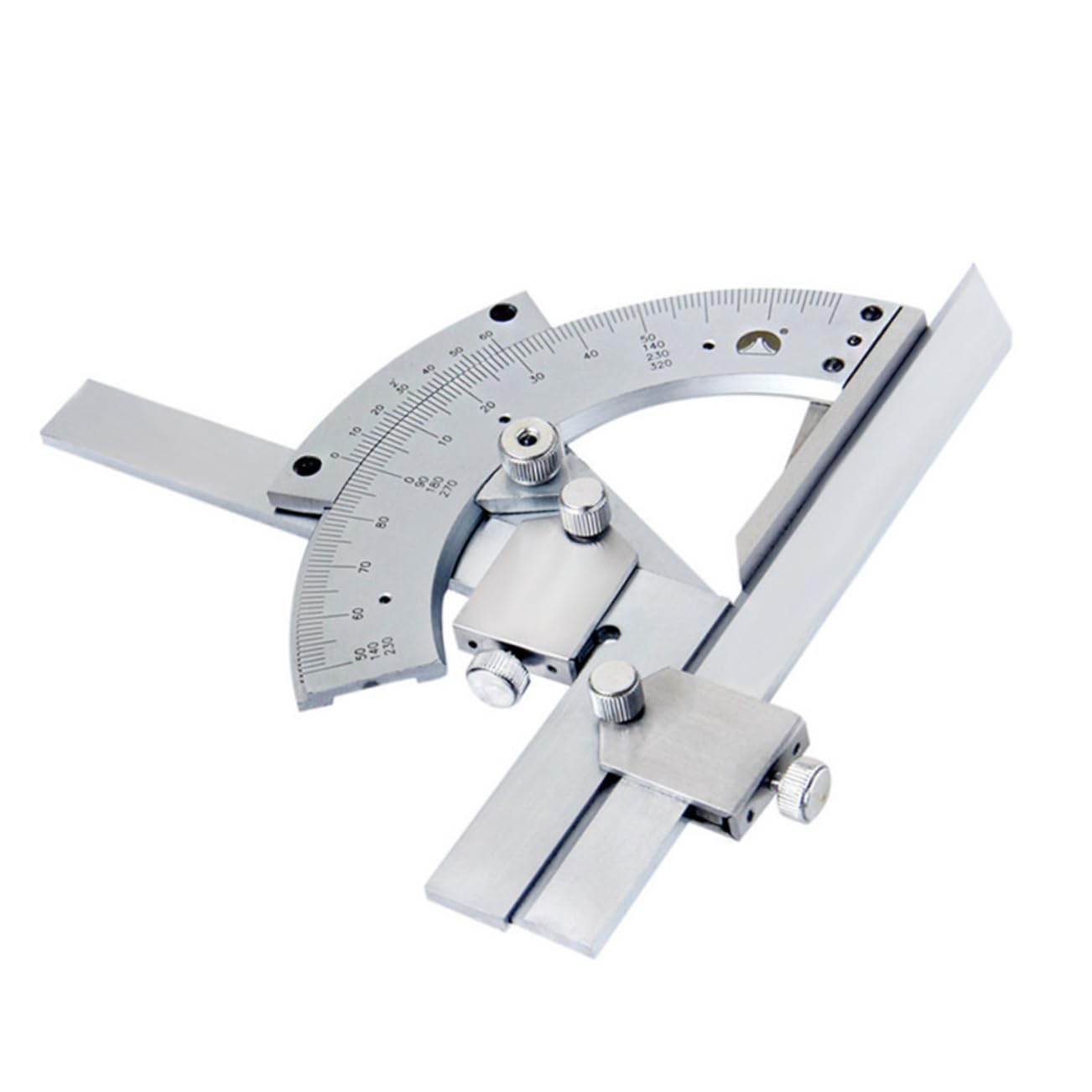 Mikikit 320grado Transportador De Ángulos Goniómetro Para Medición De Carpintería Regla Multifuncional De Ángulo Herramienta De Medición Portátil Caja