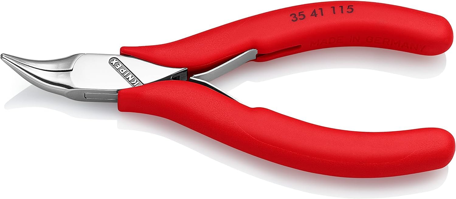 KNIPEX Pinza speciale per elettronica con cerniera passante isolate ad immersione 115 mm, 35 41 115