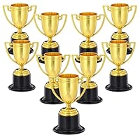 Aelmiyw Pokal Kinder, 9 Pcs Mini Pokale Trophäen für Kindergeburtstag, Mini Pokale für Klassenzimmer, Schule, Belohnungen, Requisiten