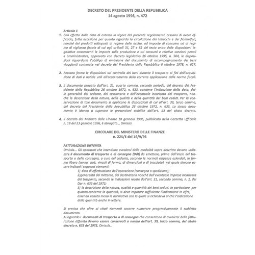 Documento di trasporto ddt 33x3 autoricalcante in